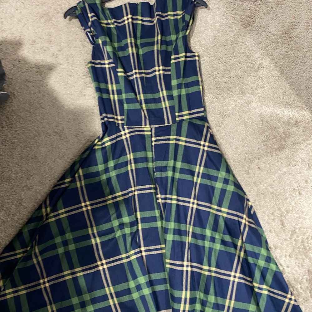 5/20 PUKAVT Plaid Sleeveless Dress